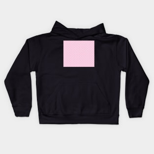 Pink and White Polka Dot Pattern Kids Hoodie